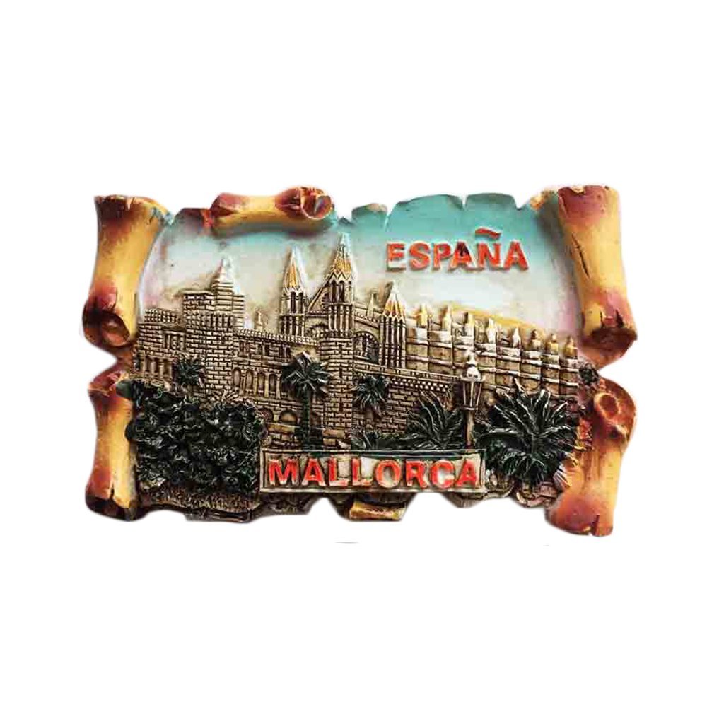 Mallorca Spain 3D Refrigerator Magnet, Palace-Style Souvenir