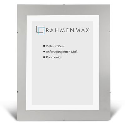 Custom-Size Frameless Picture Holder for 23 x 41 cm Picture with Acrylic Glass