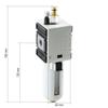Fittingstore Futura Series 1 Oil-Fog Lubricator up to 2,800 L/min, Compressed Air, G 1/4" Thread view 2