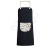 DIYthinker Music Notes and Bars Cooking Apron with Pockets, 70 cm x 67 cm, Black view 1