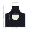 DIYthinker Music Notes and Bars Cooking Apron with Pockets, 70 cm x 67 cm, Black view 2