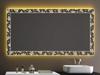 SARAR Bathroom Mirror with A++ LED Lighting, 100 x 40 cm, Laser Engraving LD409 view 2
