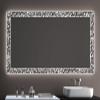 SARAR LD408 Made-to-Measure Bathroom Wall Mirror, 110 x 50 cm, A++ LED, Laser Engraving view 1
