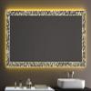 SARAR LD408 Made-to-Measure Bathroom Wall Mirror, 110 x 50 cm, A++ LED, Laser Engraving view 2