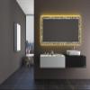 SARAR LD408 Made-to-Measure Bathroom Wall Mirror, 110 x 50 cm, A++ LED, Laser Engraving view 4