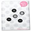 Iron-On Patch: 5 Black Buttons, 2 cm view 1