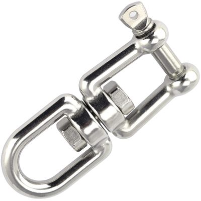 OPIOL QUALITY 5 mm A4/V4A Stainless Steel Eye-Fork Swivels, 10-Pack