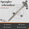 OPIOL QUALITY Roofing Screws Pozidriv 4.5 x 60 mm with 15 mm Washer, Stainless Steel A2 V2A, 200 Pack view 2