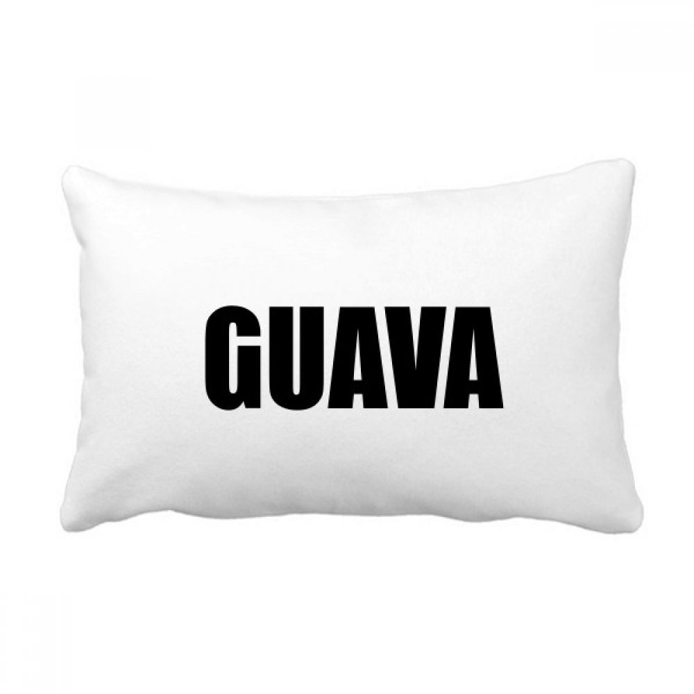 DIYthinker Guava Fruit-Name Foods Throw Lumbar Pillow Cover, Home Decor Gift, 16 x 24 in, Multicolor
