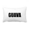 DIYthinker Guava Fruit-Name Foods Throw Lumbar Pillow Cover, Home Decor Gift, 16 x 24 in, Multicolor view 1