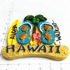 3D Hawaii USA Souvenir Refrigerator Magnet view 3