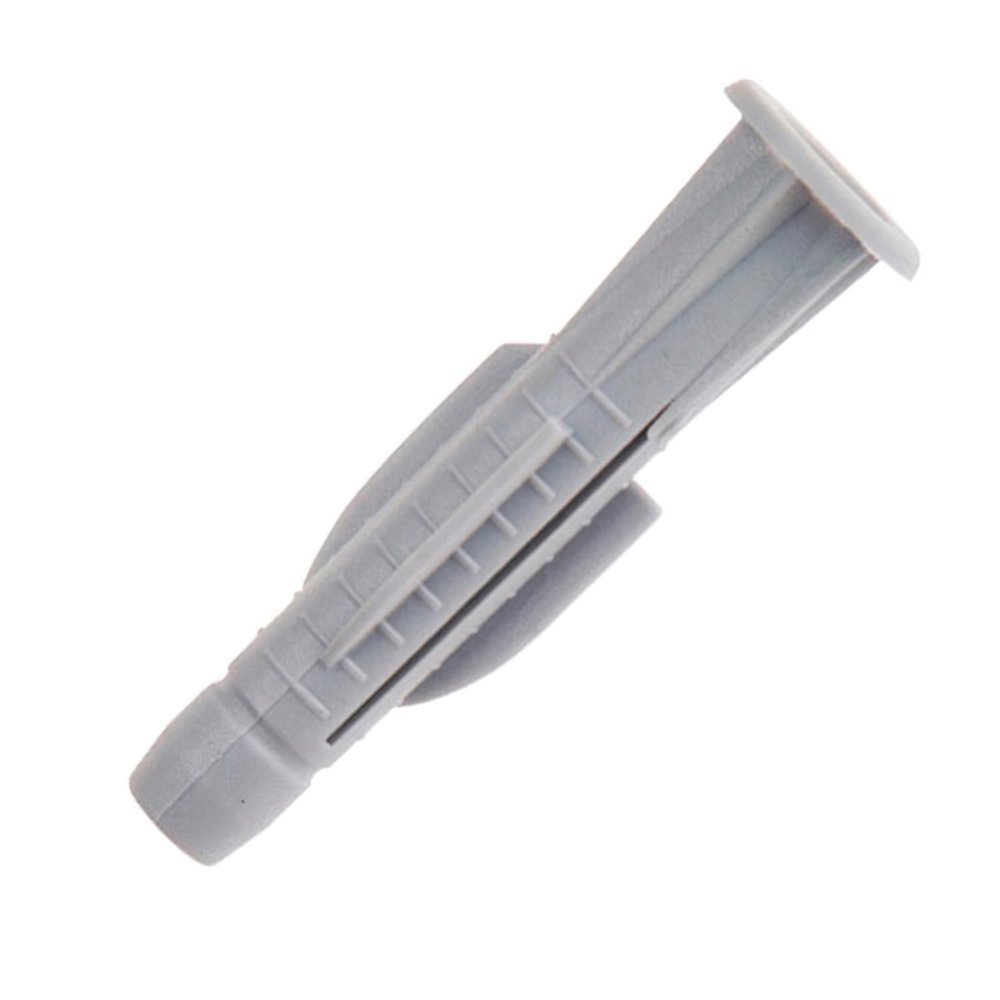 Nylon Wall Plugs, 10 mm Diameter, 60 mm Length, 25-Pack