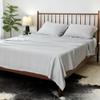 sheex Arctic Aire Max Sheet Set with 2 Pillowcases, 100% Tencel Lyocell Satin, COOLX Technology, King, Silver view 1