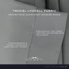 sheex Arctic Aire Max Sheet Set with 2 Pillowcases, 100% Tencel Lyocell Satin, COOLX Technology, King, Silver view 3