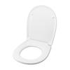 GLOBO Graze Toilet Seat, White, Stainless Steel Hinges, Standard or Soft-Close view 1