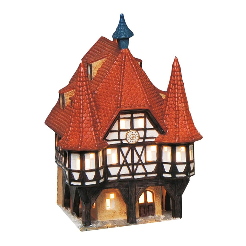 Lichthaus Wurm Michelstadt Town Hall Porcelain Tealight Holder