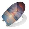 WENKO Sunset Toilet Seat, High-Gloss, Soft-Close, Fix-Clip Mounting view 3