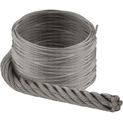 OPIOL QUALITY 6.0 mm 7x19 Soft A4 Stainless Steel Wire Rope, 30 m