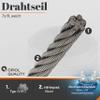 OPIOL QUALITY 6.0 mm 7x19 Soft A4 Stainless Steel Wire Rope, 30 m view 4