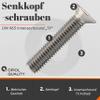 OPIOL QUALITY M2 x 6 mm TX Countersunk Screws, A2/V2A Stainless Steel, DIN 965, 20-Pack view 2