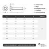 OPIOL QUALITY M2 x 6 mm TX Countersunk Screws, A2/V2A Stainless Steel, DIN 965, 20-Pack view 3