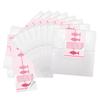 Logbuch-Verlag 25 Small White Paper Bags with Pink Fish Stickers, 13 x 18 cm view 1