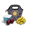yibaihe Insulated Lunch Bag with Baroque Sun Face Pattern view 2