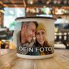 PhotoFancy Personalized Enamel Mug with Photo, 300 ml, White with Black Rim view 2