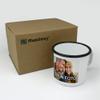 PhotoFancy Personalized Enamel Mug with Photo, 300 ml, White with Black Rim view 3