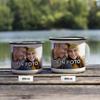 PhotoFancy Personalized Enamel Mug with Photo, 300 ml, White with Black Rim view 4