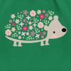 Shirtracer Drawstring Backpack – Hedgehog Spring Animals with Flowers I – One Size – Green view 2