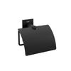 Toilet Paper Holder with Matte Black Cover, 12.5 x 5.5 x 11.5 cm view 1