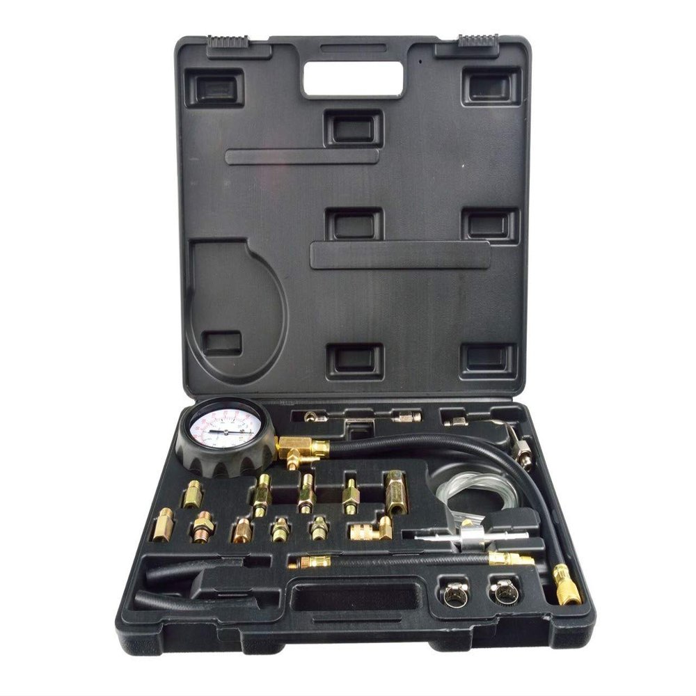 Geko G02503L Combustion Spray Pressure Meter, Black