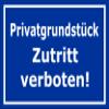 Melis-Folienwerkstatt Private Property Sign – No Entry, 15 x 10 cm, Sticker, Multiple Sizes/Materials view 1