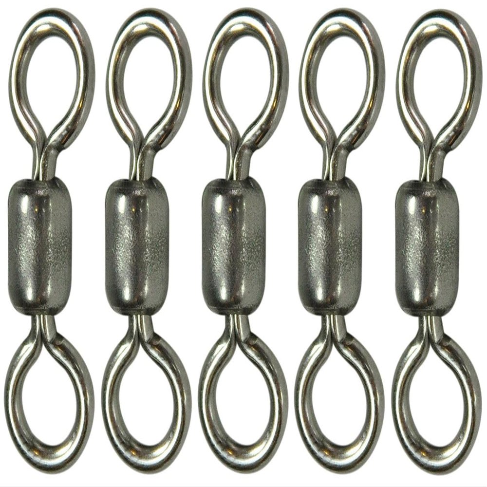 Solvkroken Extreme Swivels – 5 Sea Swivels, Size 2/0, 26 mm, 328 kg