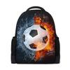 LIANCHENYI Soccer Ball On Fire Water Custom Casual Backpack School Bag Travel Daypack view 1