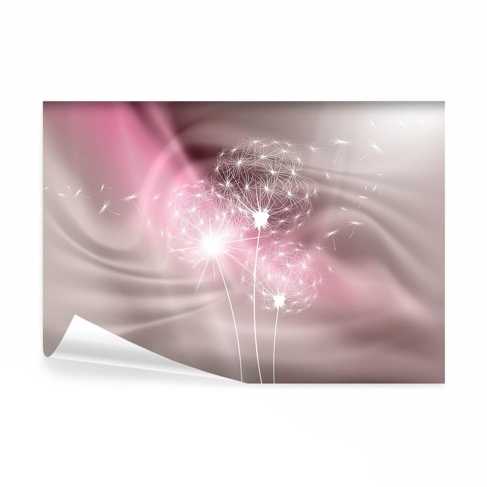 decomonkey Abstract Dandelion Photo Wallpaper, 250 x 175 cm, XL, Floral, Nonwoven