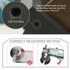 Sourcingmap Screw-On Furniture Glides, M6 x 25 x 30 mm, Adjustable Leveling Feet, 4-Pack view 3