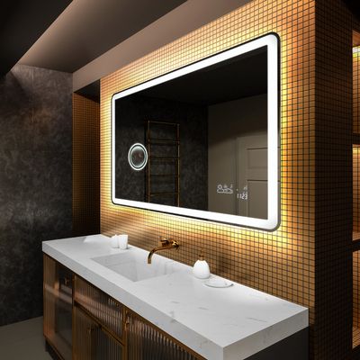 LED Bathroom Mirror with Lighting, 190 x 90 cm, Made to Measure, Frameless