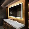 LED Bathroom Mirror with Lighting, 190 x 90 cm, Made to Measure, Frameless view 1