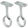 25 mm Chrome-Plated Wardrobe Rod Center Support Bracket view 1
