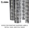 Zebra Standard Wax Ribbon, 110 mm x 74 m, 1.3 cm Core, 6 Rolls view 4