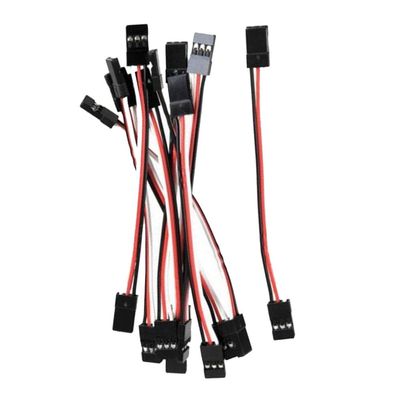 Yiqigou 10-Pack 10 cm JR 3-Pin Male-to-Male Servo Extension Cables