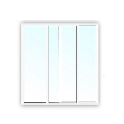 Aluminum Sliding Window - Double Glazing, Clear Glass - 4/10/4 - White - W x H: 1800 x 1300 mm - Construction Depth: 45.5 mm