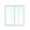 Aluminum Sliding Window - Double Glazing, Clear Glass - 4/10/4 - White - W x H: 1800 x 1300 mm - Construction Depth: 45.5 mm view 1