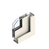 Aluminum Sliding Window - Double Glazing, Clear Glass - 4/10/4 - White - W x H: 1800 x 1300 mm - Construction Depth: 45.5 mm view 2