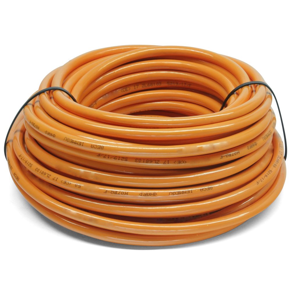 PUR Construction Cable 400V/16A H07BQ-F 5x2.5 mm Orange, 25 m