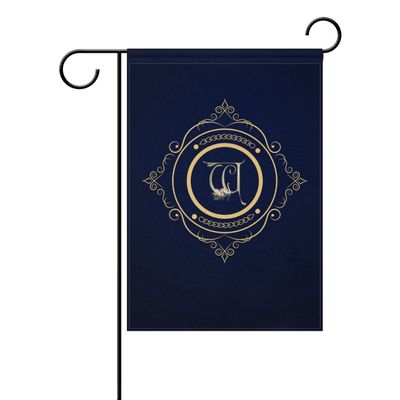 MONTOJ Monogram-C Polyester Garden Flag, Double-Sided Print, Multiple Patterns