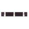 INOFIX Beech Wood Clothes Hook, 3 White Metal Heads view 1