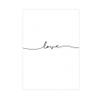 Wunderpixel Set of 3: Love, Smile, Happiness Fine Art Prints on Hahnemühle Paper, A4, Unframed, Black and White view 4